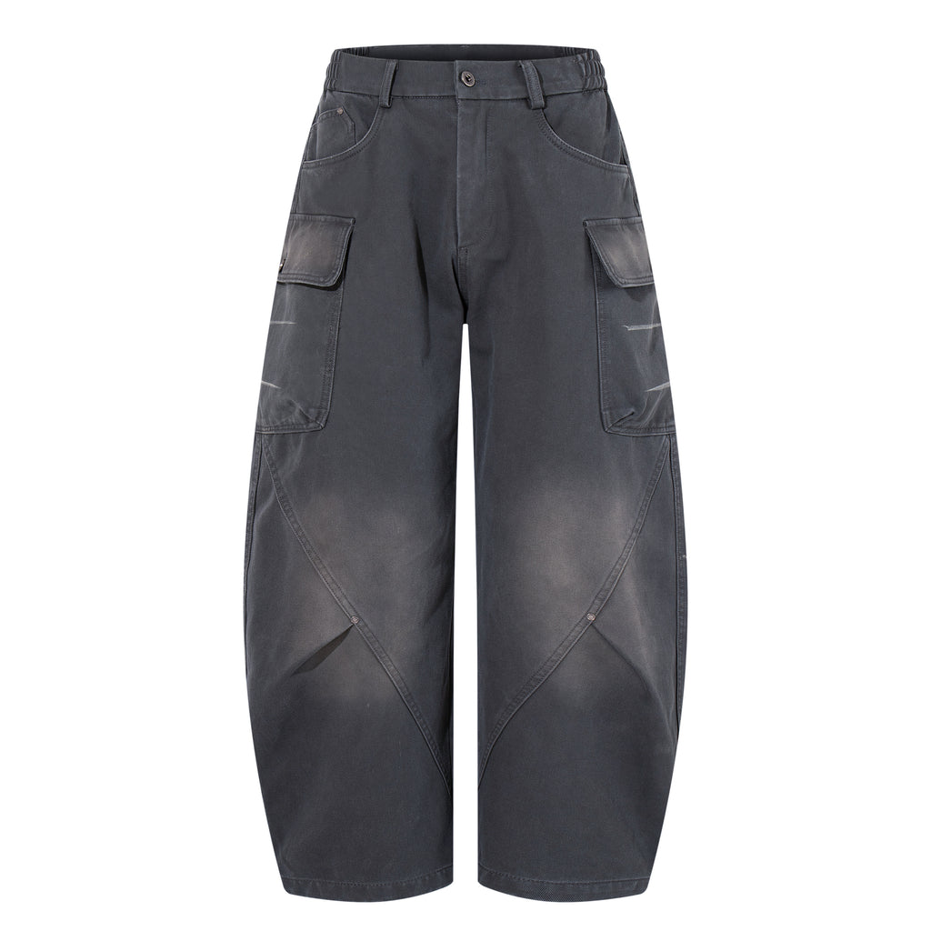 Unisex Vintage Curved-Leg Jeans