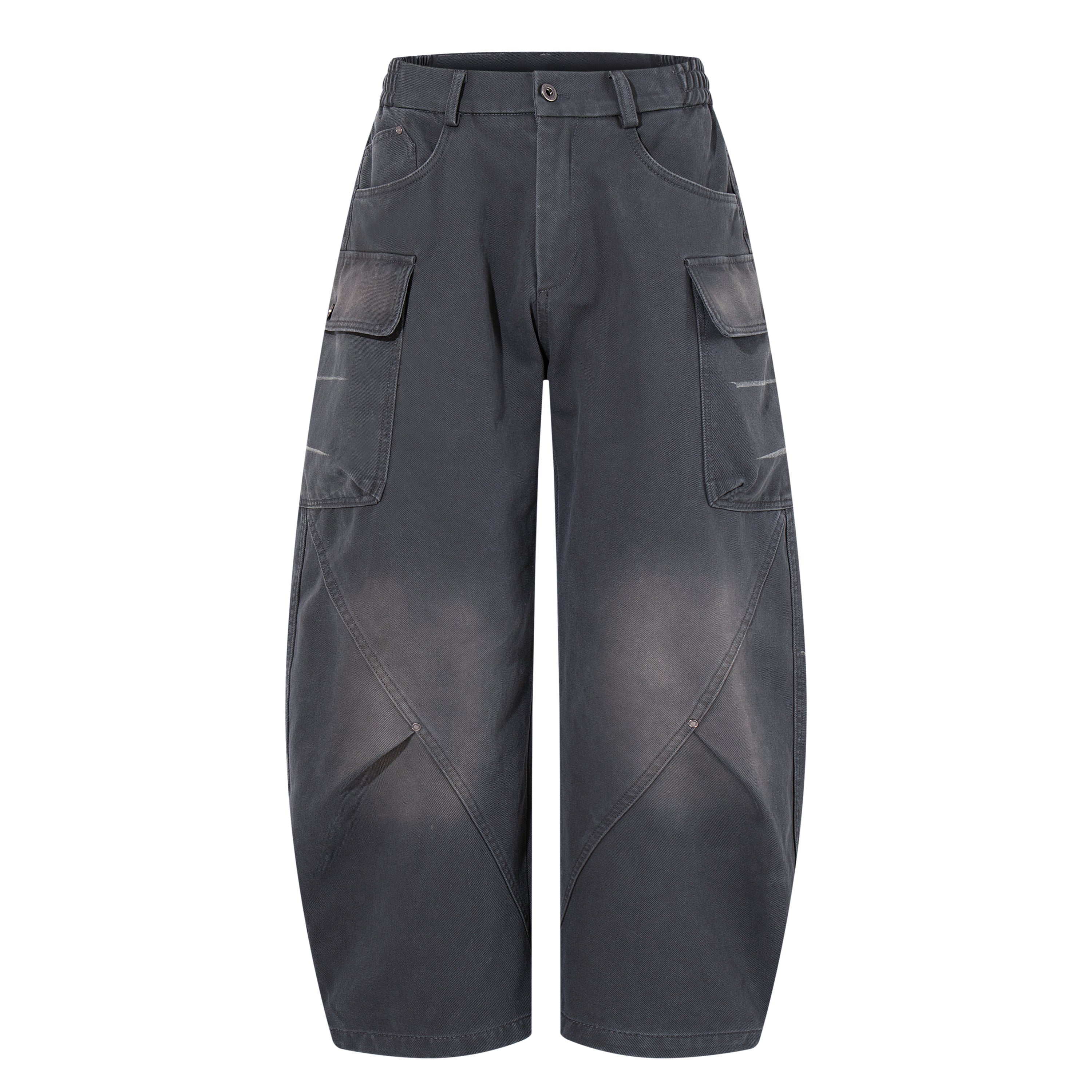 Unisex Vintage Curved-Leg Jeans