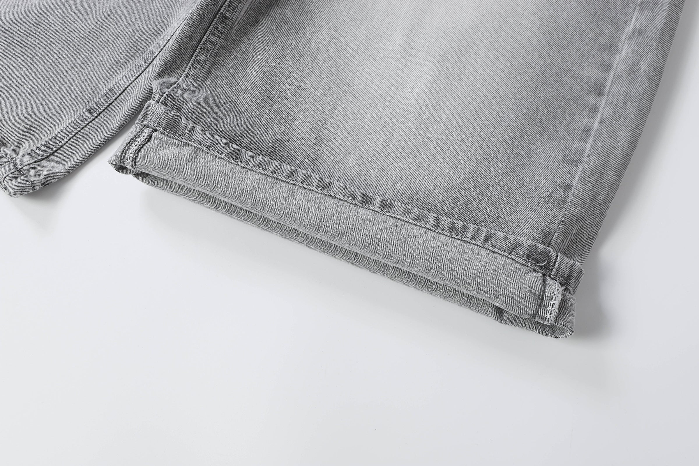 DONOTLOGO Urban Edge Collection | Unisex Relaxed Fit Denim Shorts | Bold Acid Wash Finish & Vintage Leather Patch with Classic Cotton Denim Fabric