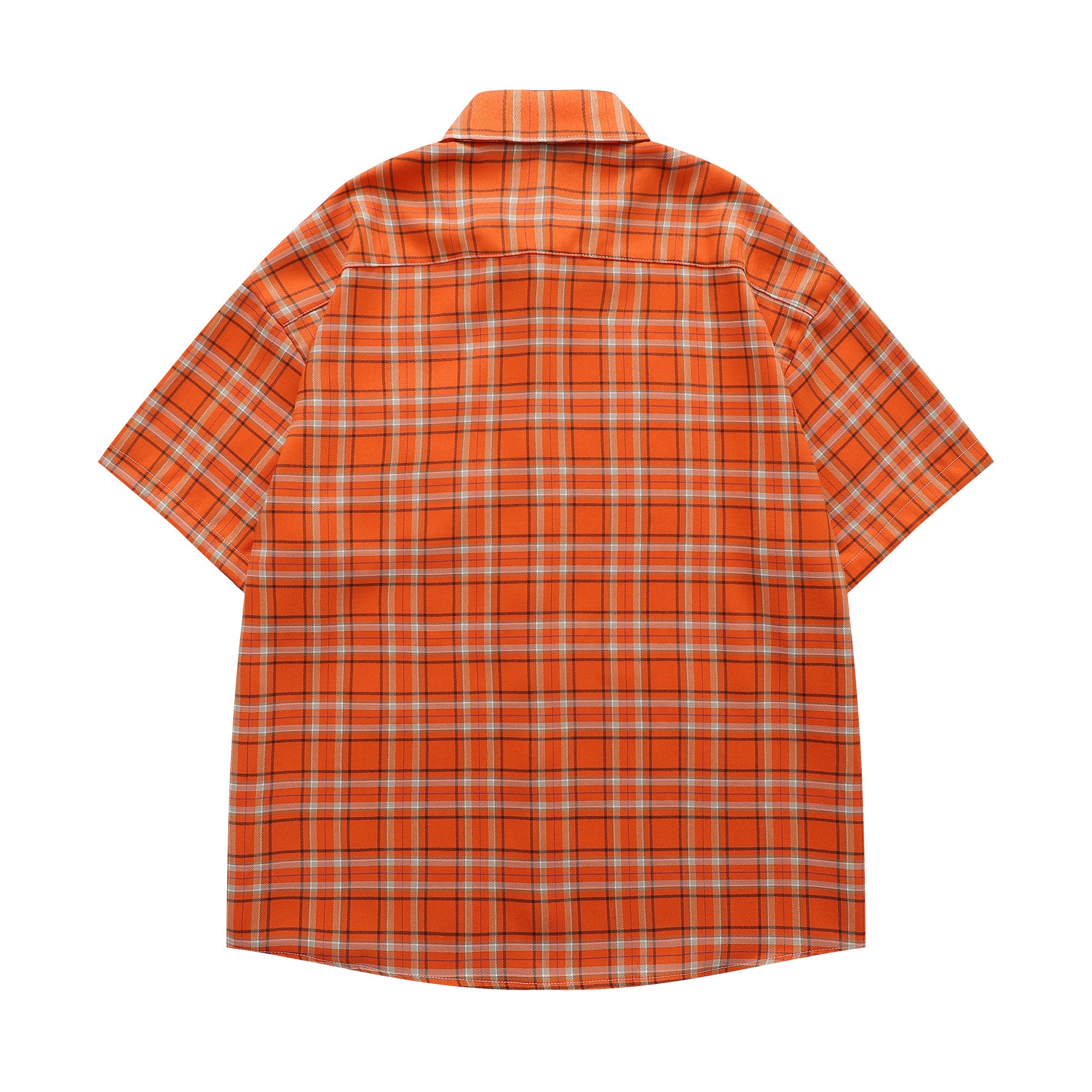 Unisex Striped Check Embroidered Tee