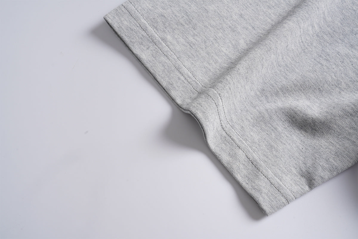 Unisex Streetwear Gradient Faded Letter Graphic Short-Sleeve T-Shirt
