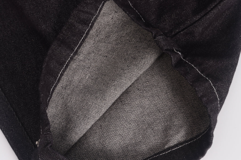 DONOTLOGO Gothic Streetwear Aesthetic | Unisex Oversized Baggy Jeans | Raw Denim with Double Belt Loops, Vine Embroidery & Structural Seams