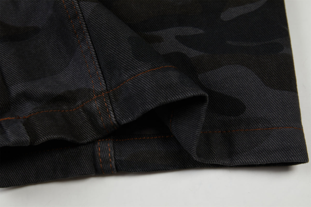 DONOTLOGO Urban Streetwear Collection | Unisex Relaxed Silhouette Camo Pants | Bold Multi-Pocket & Curved Cut & Soft Cotton Blend Fabric