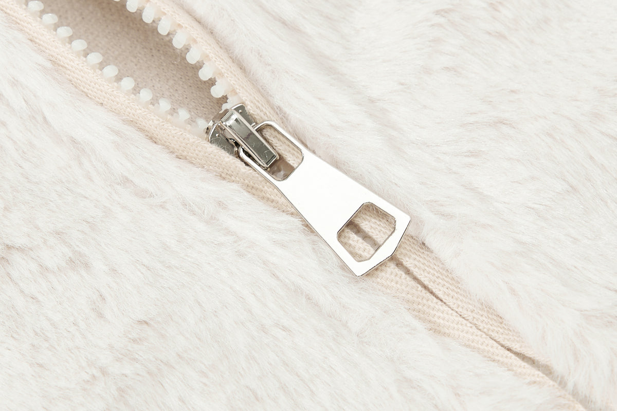 DONOTLOGO Y2K Sweet Aesthetic | Unisex Oversized Faux Fur Hoodie | Tie-Accent & Cozy Texture with Bold Silhouette