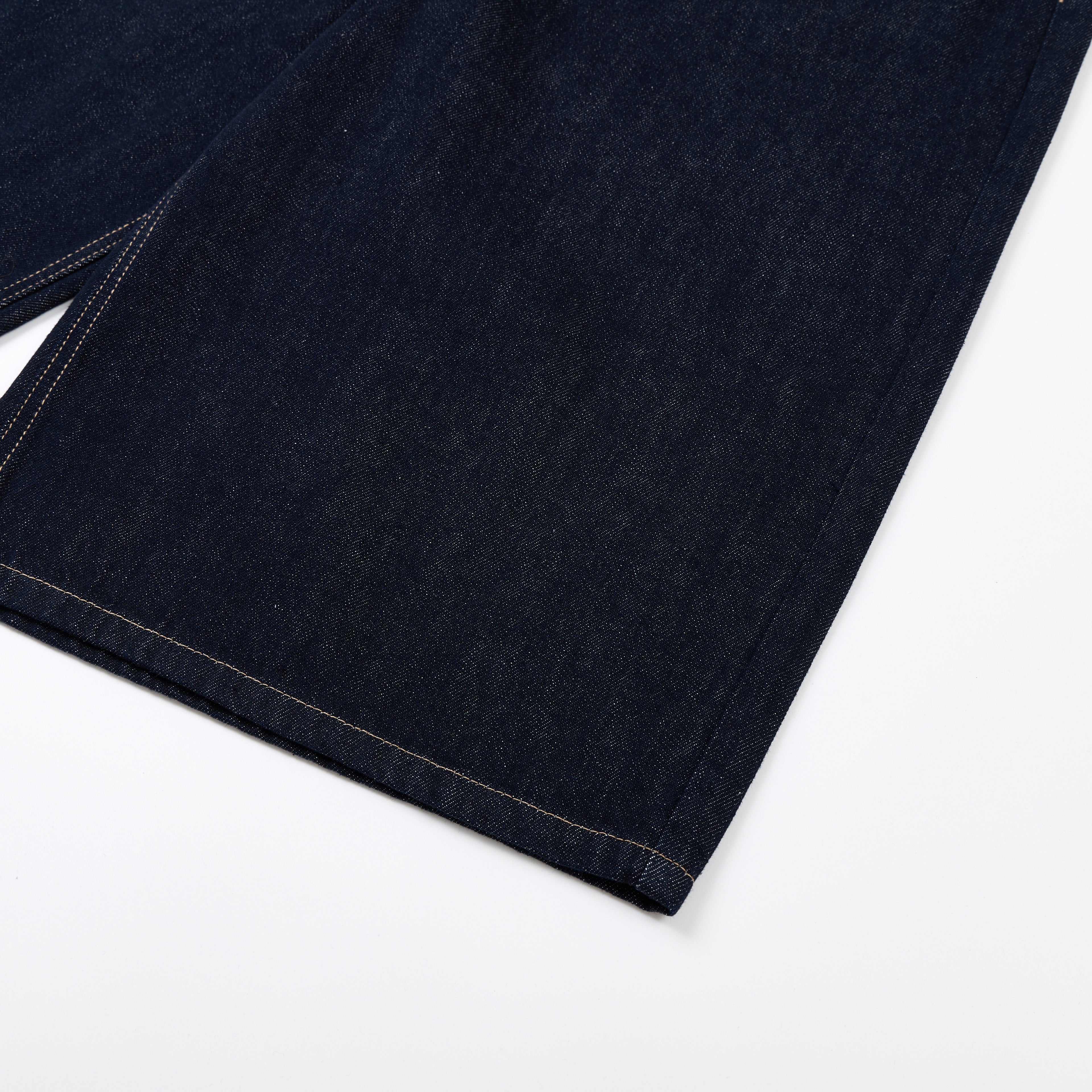 DONOTLOGO Retro Black Raw Denim Shorts | Unisex Y2K Wide Leg Trousers with Minimalist Design | High Street Relaxed Fit Bottoms
