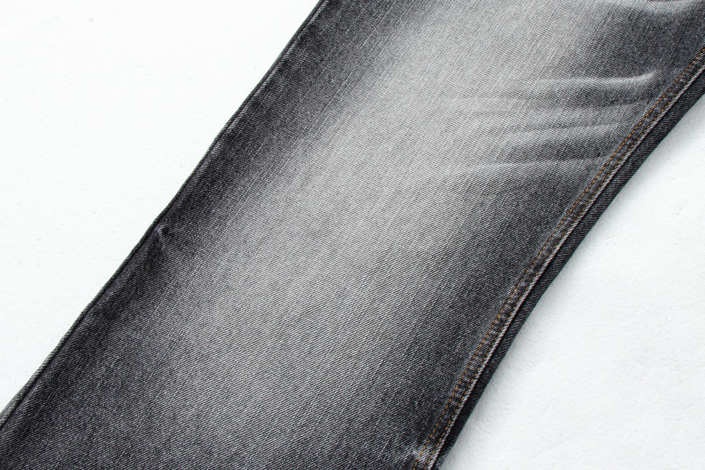 Vintage Washed Whiskered Black & Gray Distressed Flared Jeans