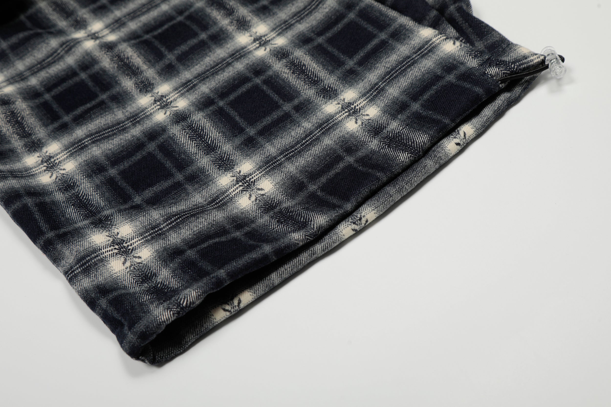 DONOTLOGO Urban Streetwear Collection | Unisex Relaxed Silhouette Plaid Pants | Bold Checkered Motif & Soft Cotton Knit Fabric