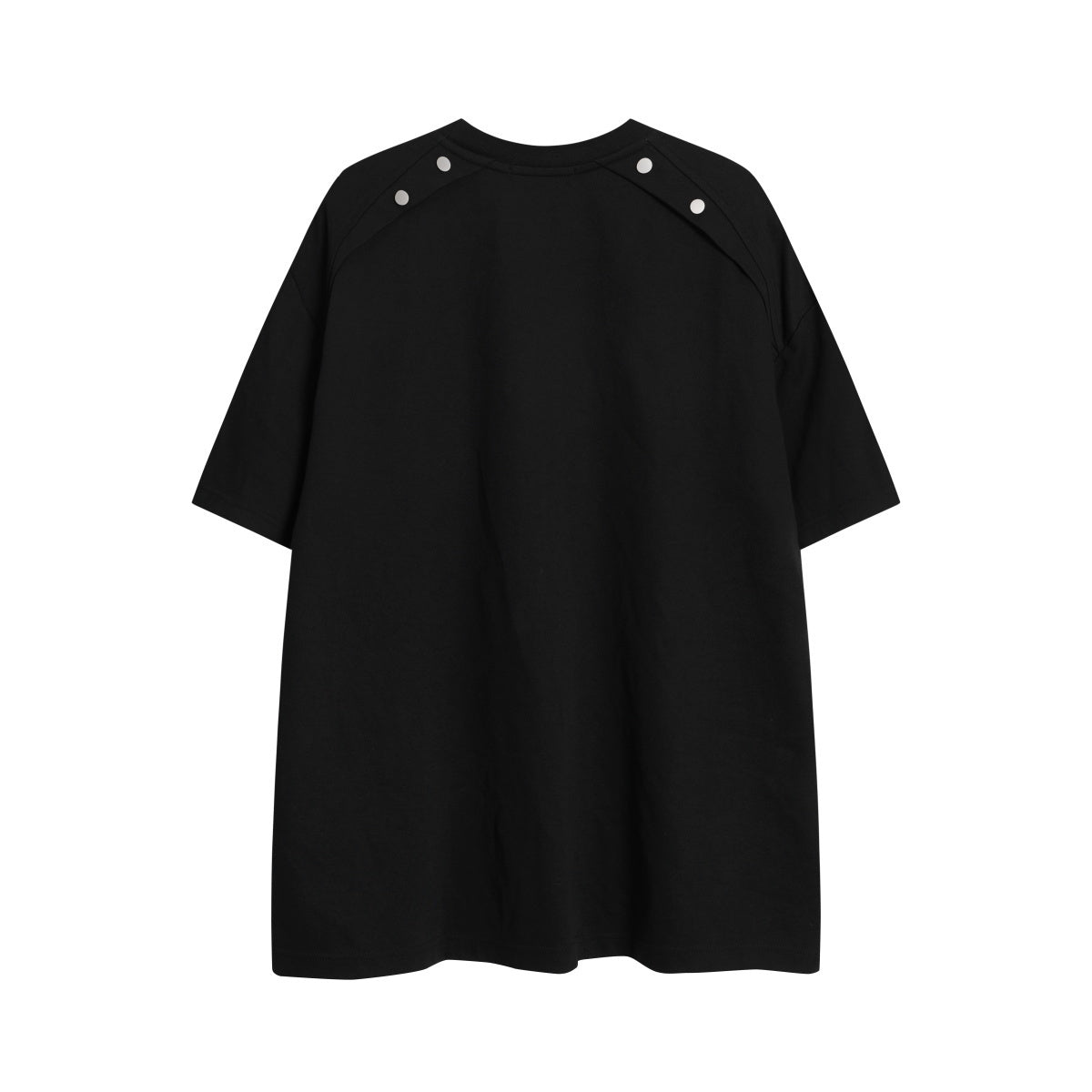 Unisex Buttoned T-Shirt with Reflective Lettering