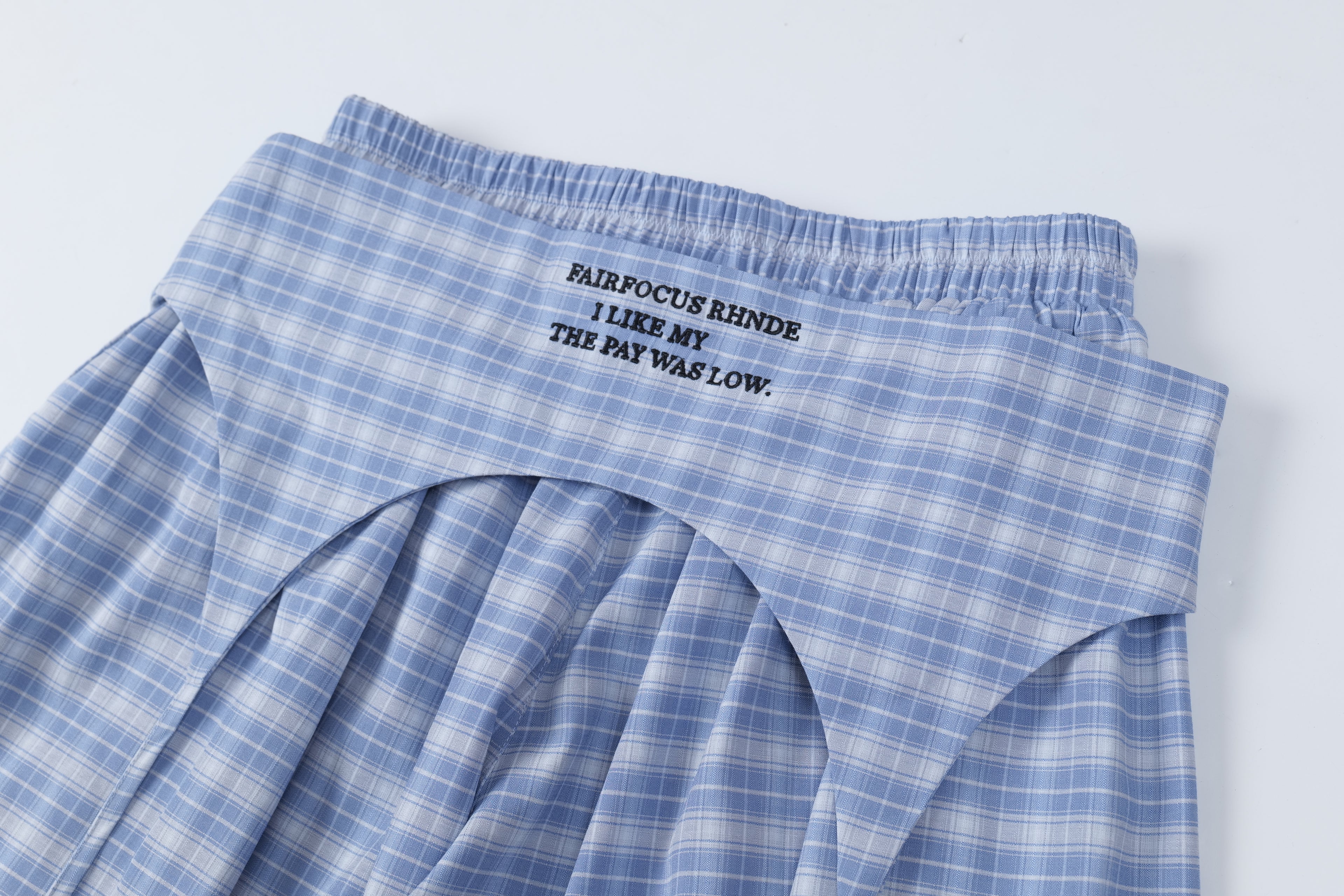 DONOTLOGO Urban Streetwear Collection | Unisex Curved Silhouette Trousers | Bold Plaid Motif & Soft Cotton Blend Fabric