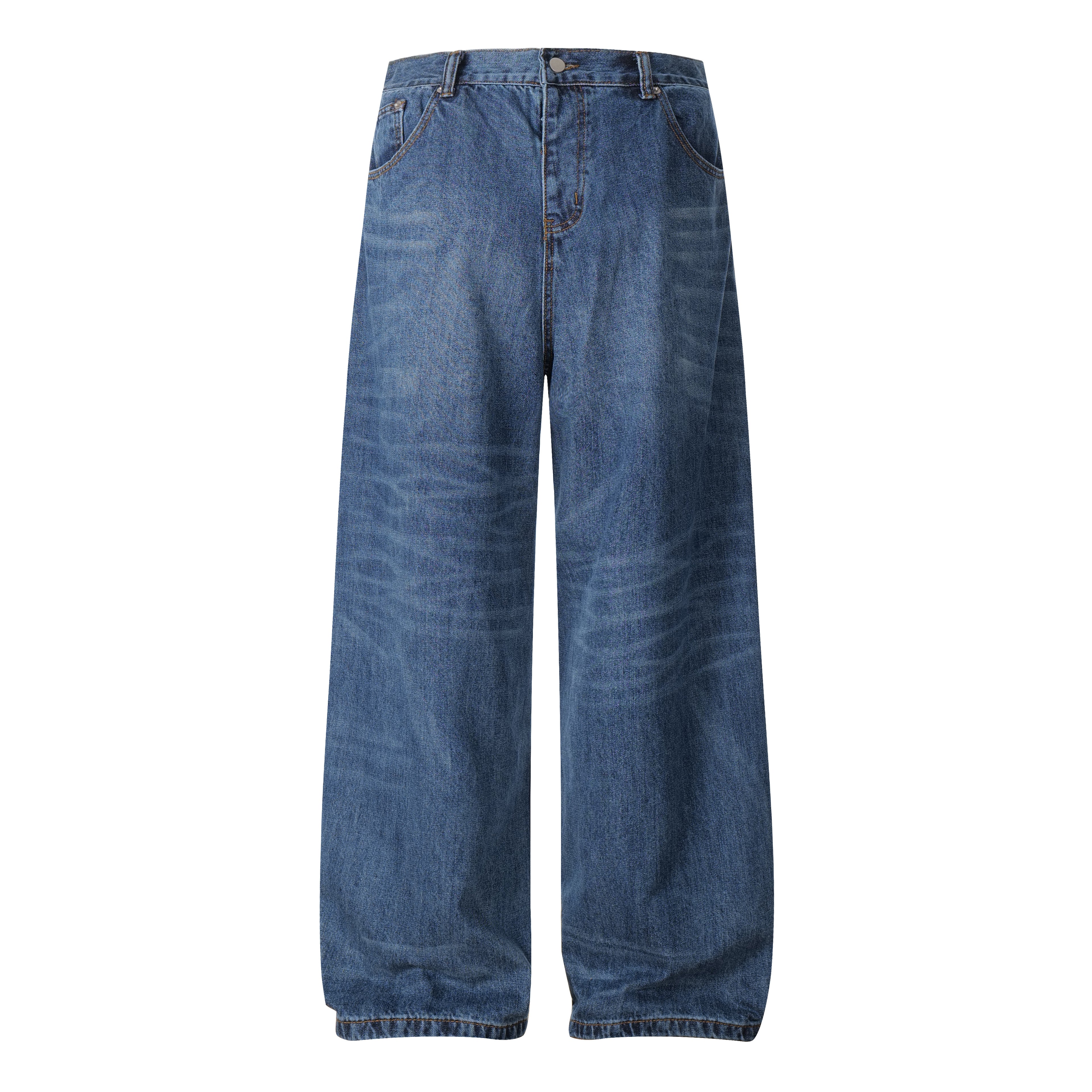 Unisex Embroidered Denim Jeans