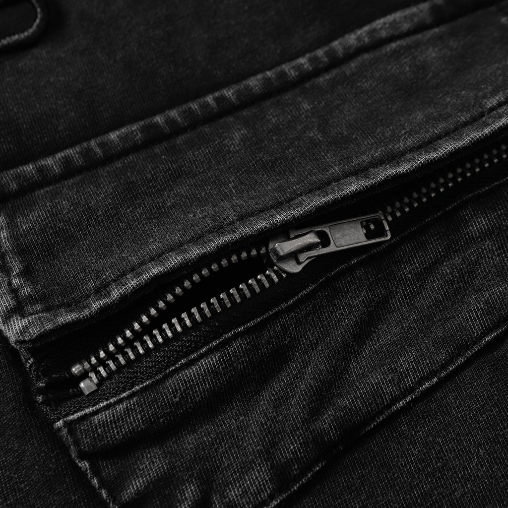 DONOTLOGO Urban Utility Collection | Unisex Relaxed Fit Tee | Bold Zippered Pocket Detail & Embossed Branding with Heavyweight Cotton Fabric