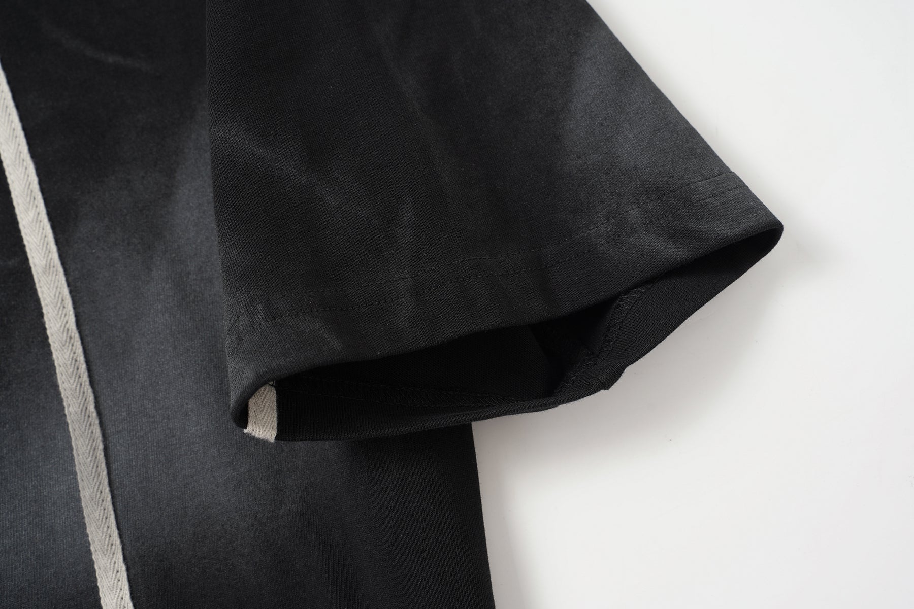 DONOTLOGO Future Grunge Collection | Unisex Relaxed Fit Deconstructed Tee | Bold Geometric Seaming & Faded Wash Finish with Heavyweight Cotton Fabric