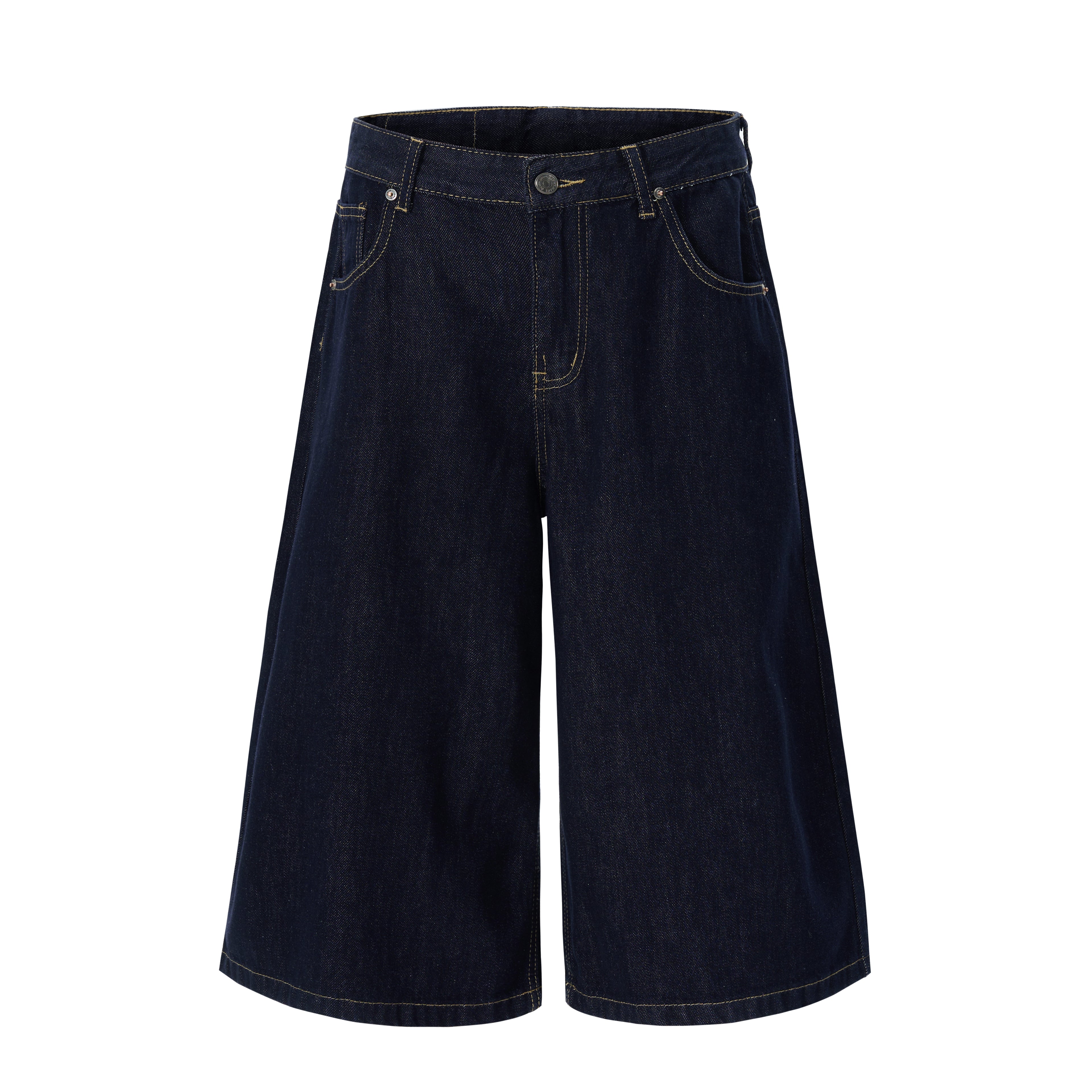 DONOTLOGO Heavyweight Raw Denim Baggy Jorts | Unisex Y2K Wide Leg Denim Shorts | Retro High Street Summer Bottoms