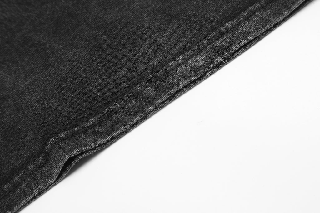 Unisex Embroidered Zip Accent Tee