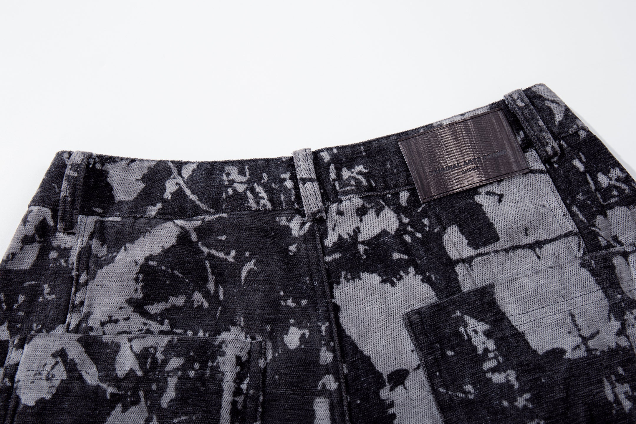 Unisex Edgy Streetwear Tie-Dye Designed Denim Jeans