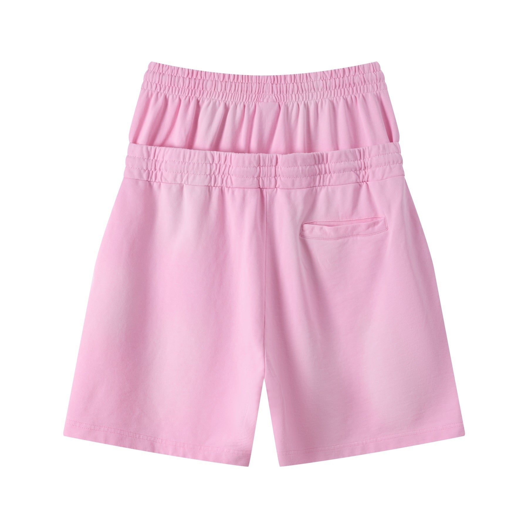 DONOTLOGO Unisex Double Waist Shorts | Snow Washed, Distressed | Drawstring Elastic High-Waist, Loose Fit