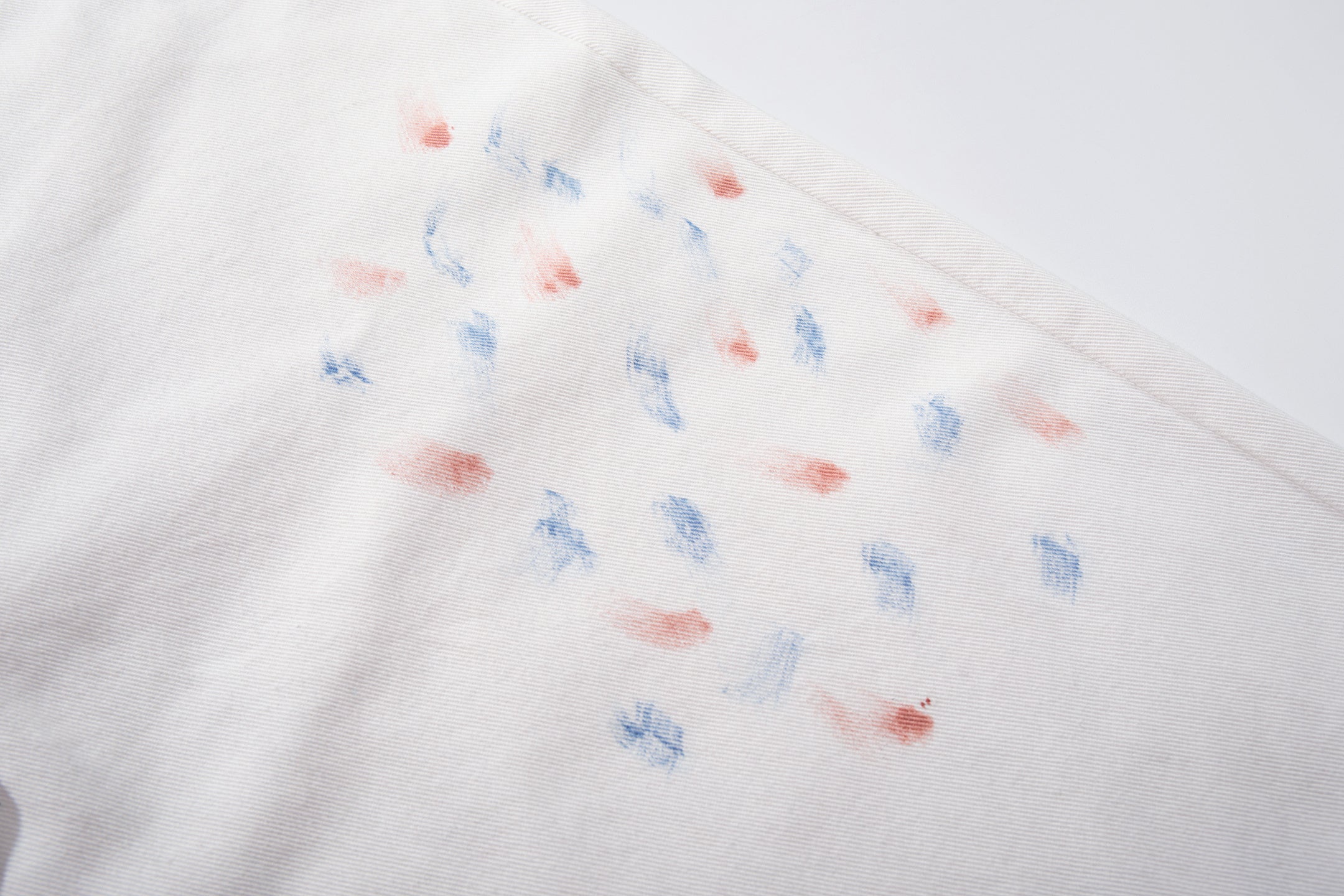 Unisex Hand-Painted White Denim Jeans