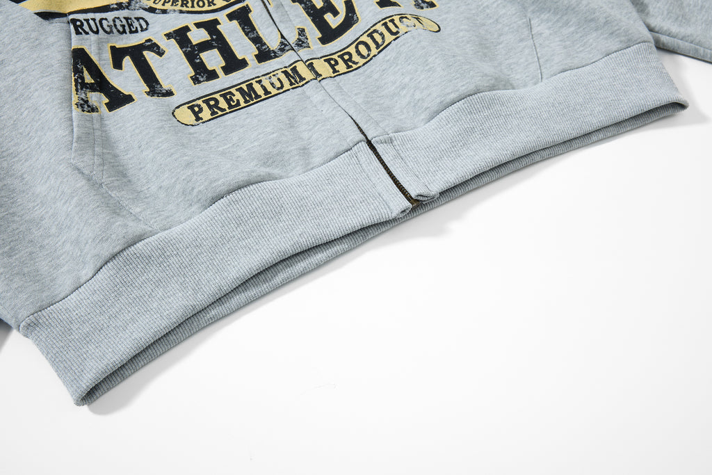 Unisex Vintage Distressed Printed Hoodie