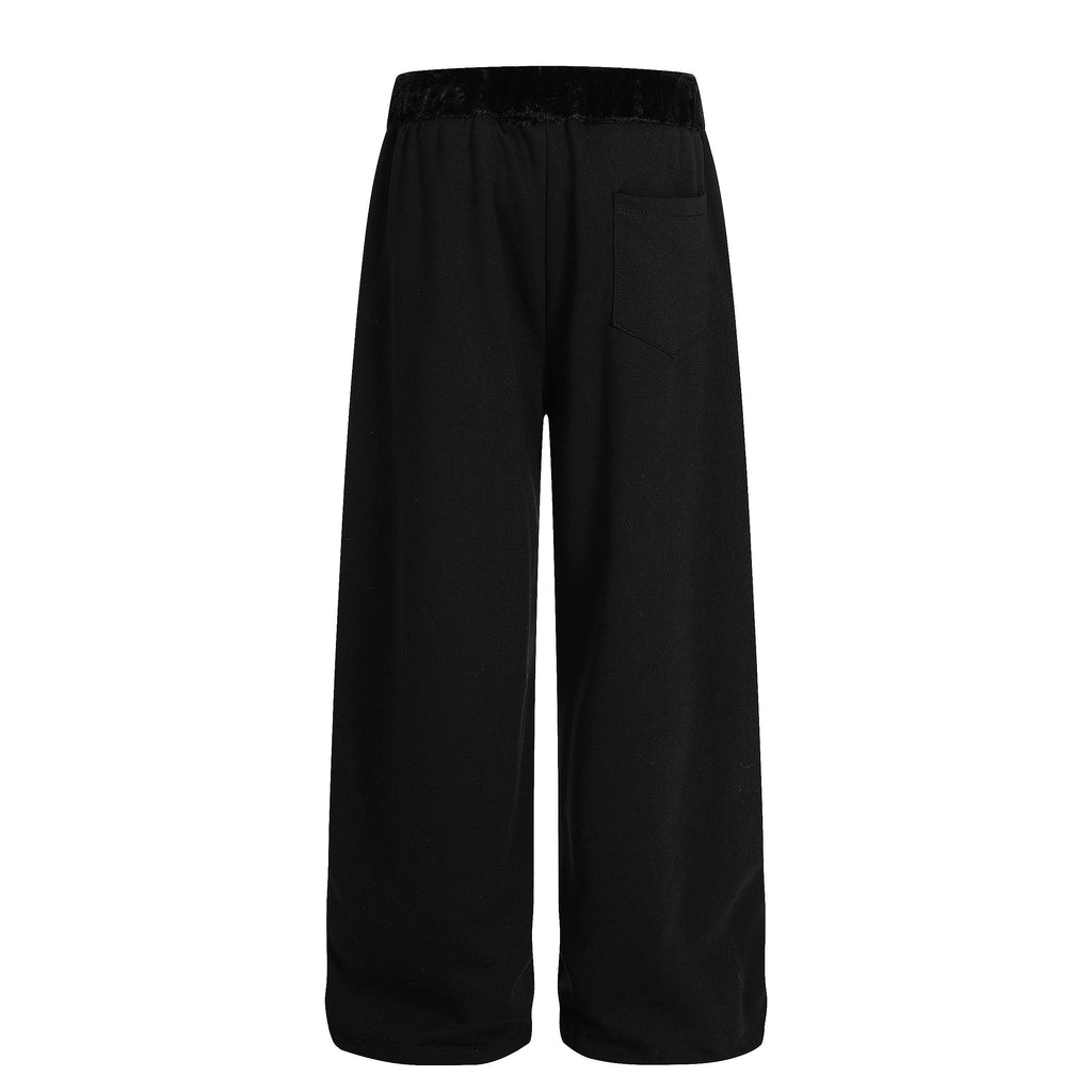 DONOTLOGO Urban Streetwear Collection | Unisex Relaxed Silhouette Sweatpants | Bold Faux Fur Motif & Soft Cotton Knit Fabric