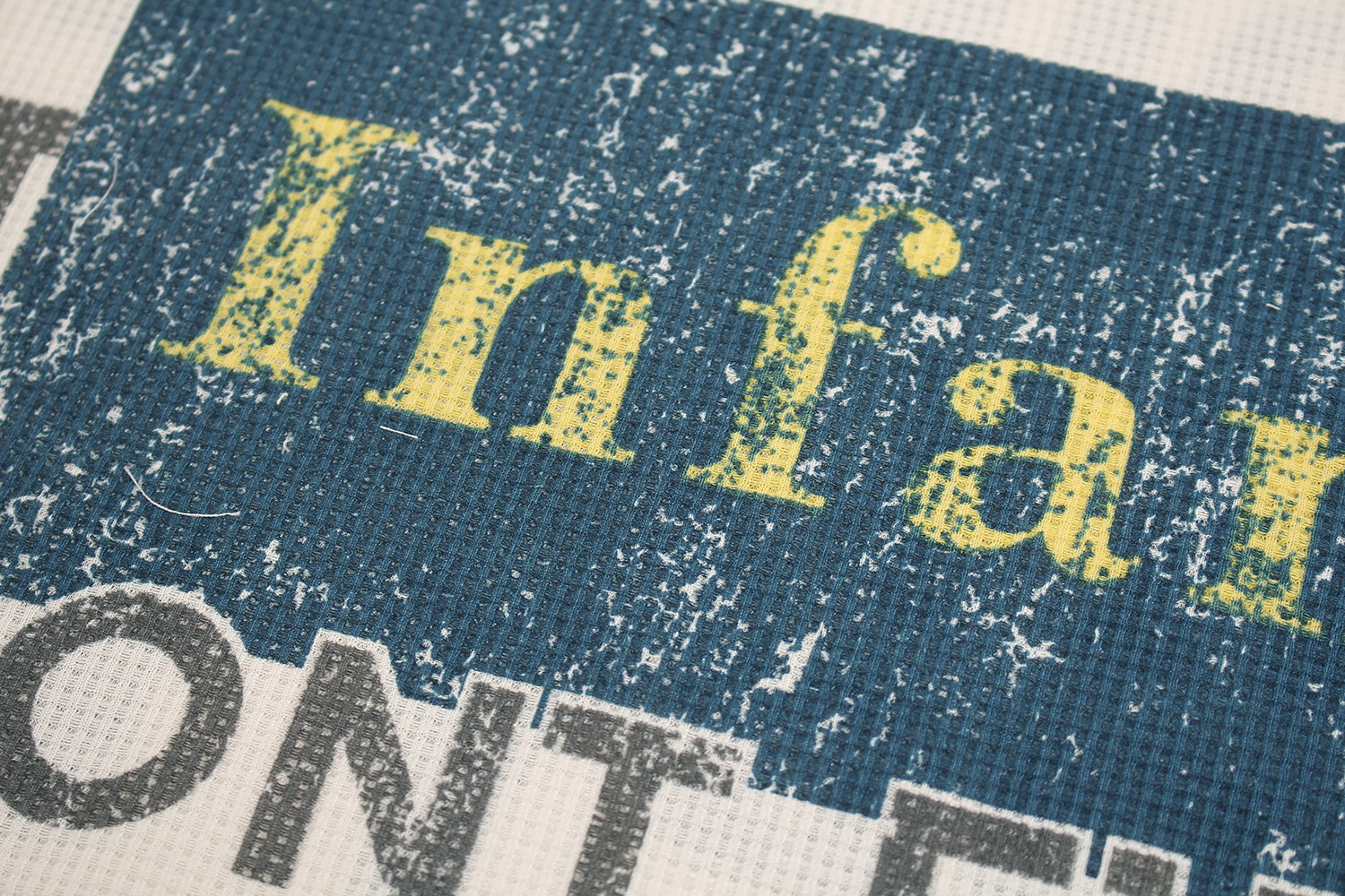 Unisex Vintage Distressed Letter Print Sweatshirt