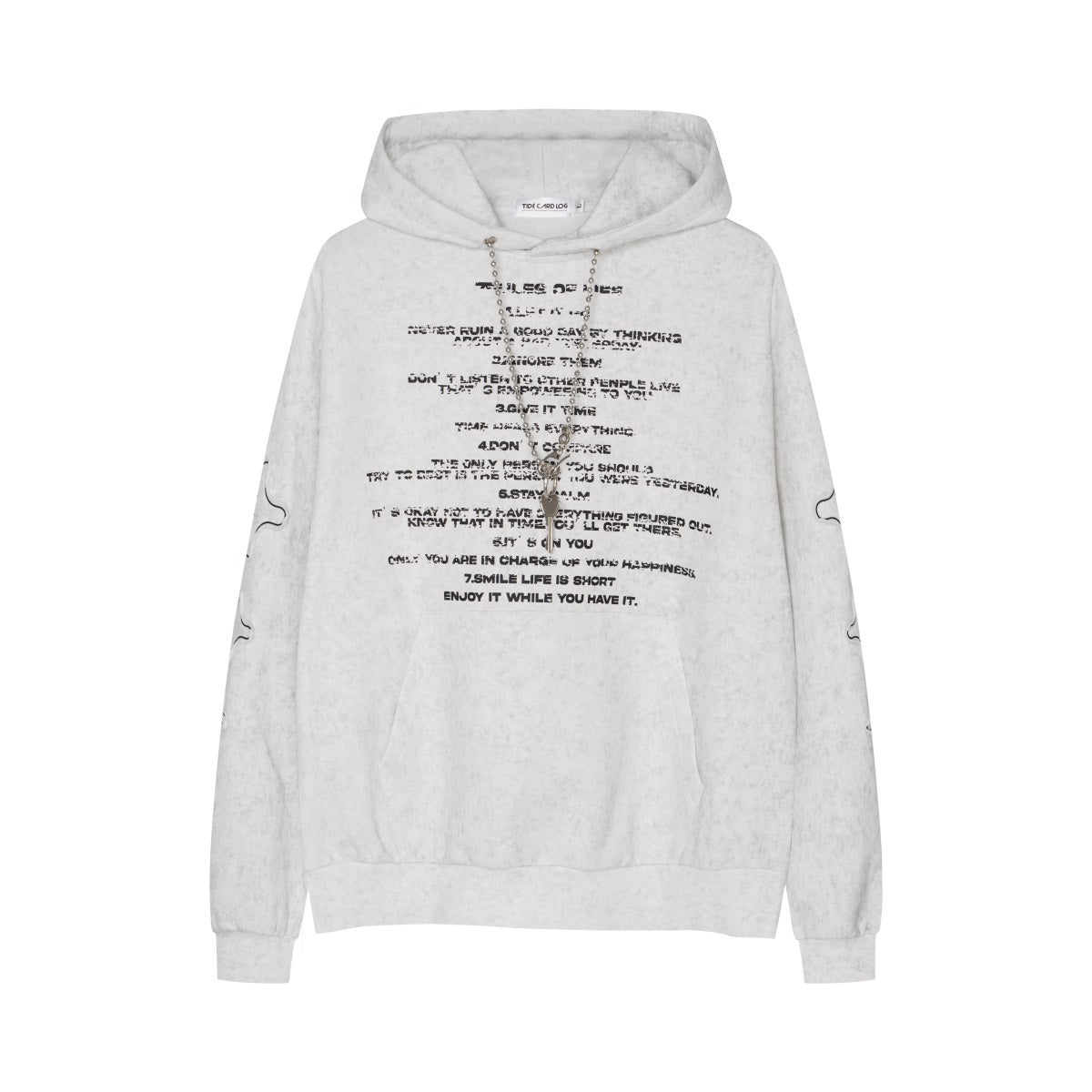 Unisex Retro Letter Graphic Hoodie