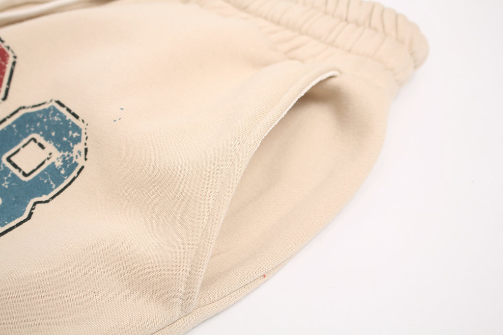 Unisex High-Waist Loose-Fit Fleece Sweatpants