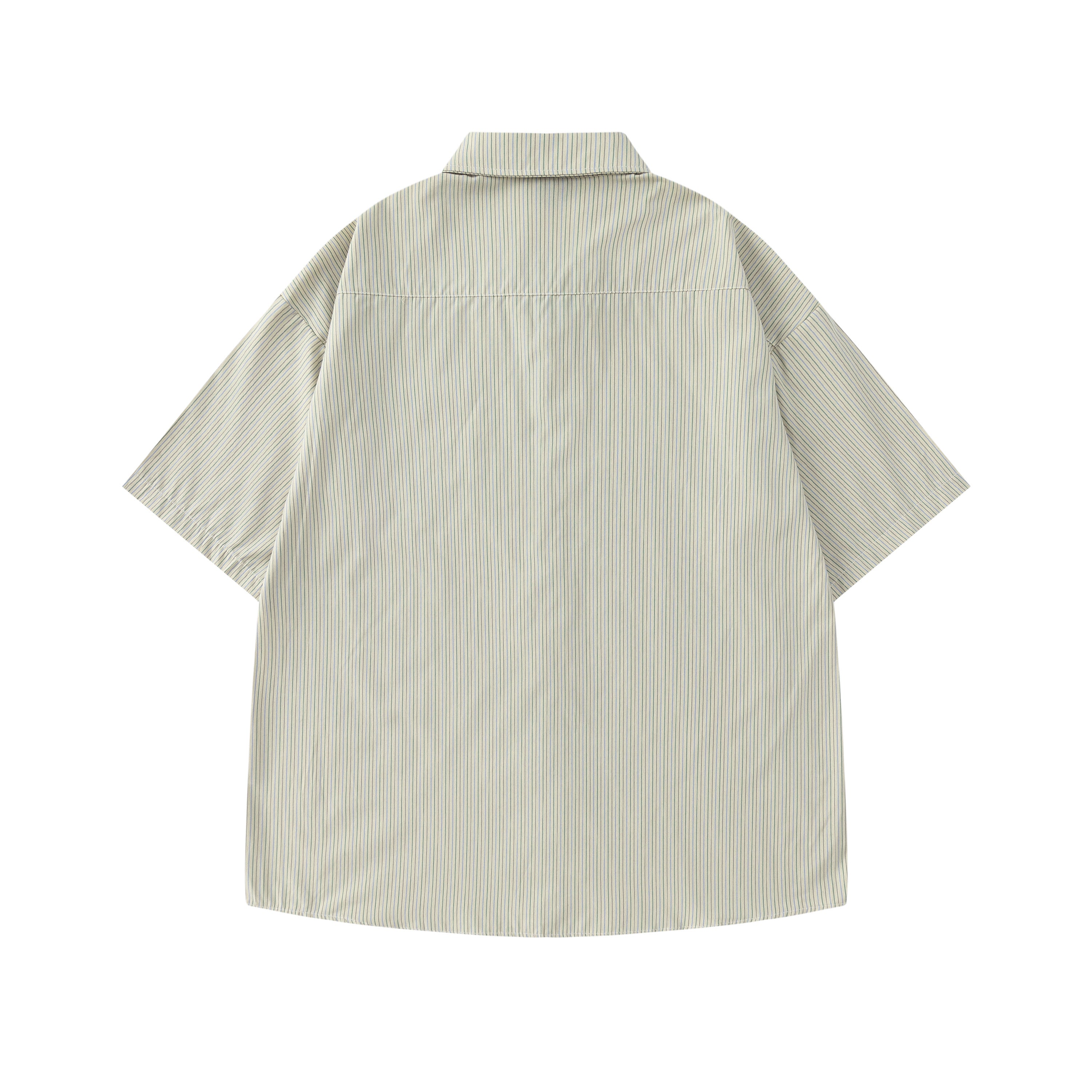DONOTLOGO Unisex Striped Shirt & Plaid Tie Set | Loose Fit, Vintage Preppy | Summer Essential