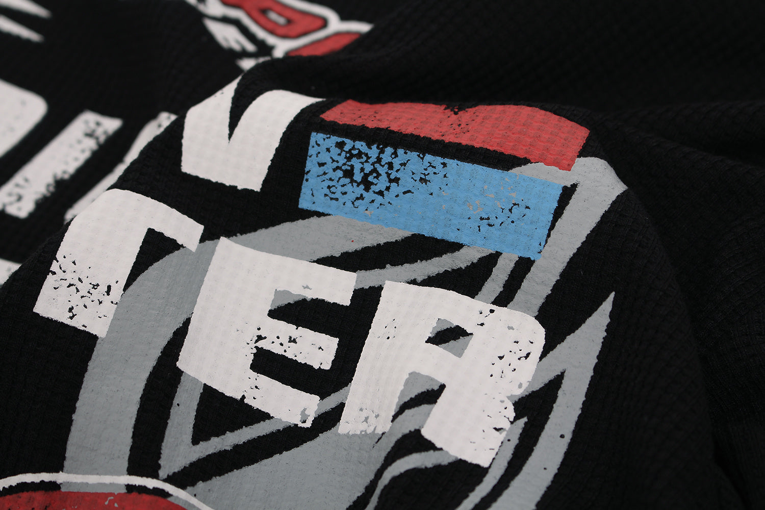 Unisex Vintage Distressed Letter Print Sweatshirt