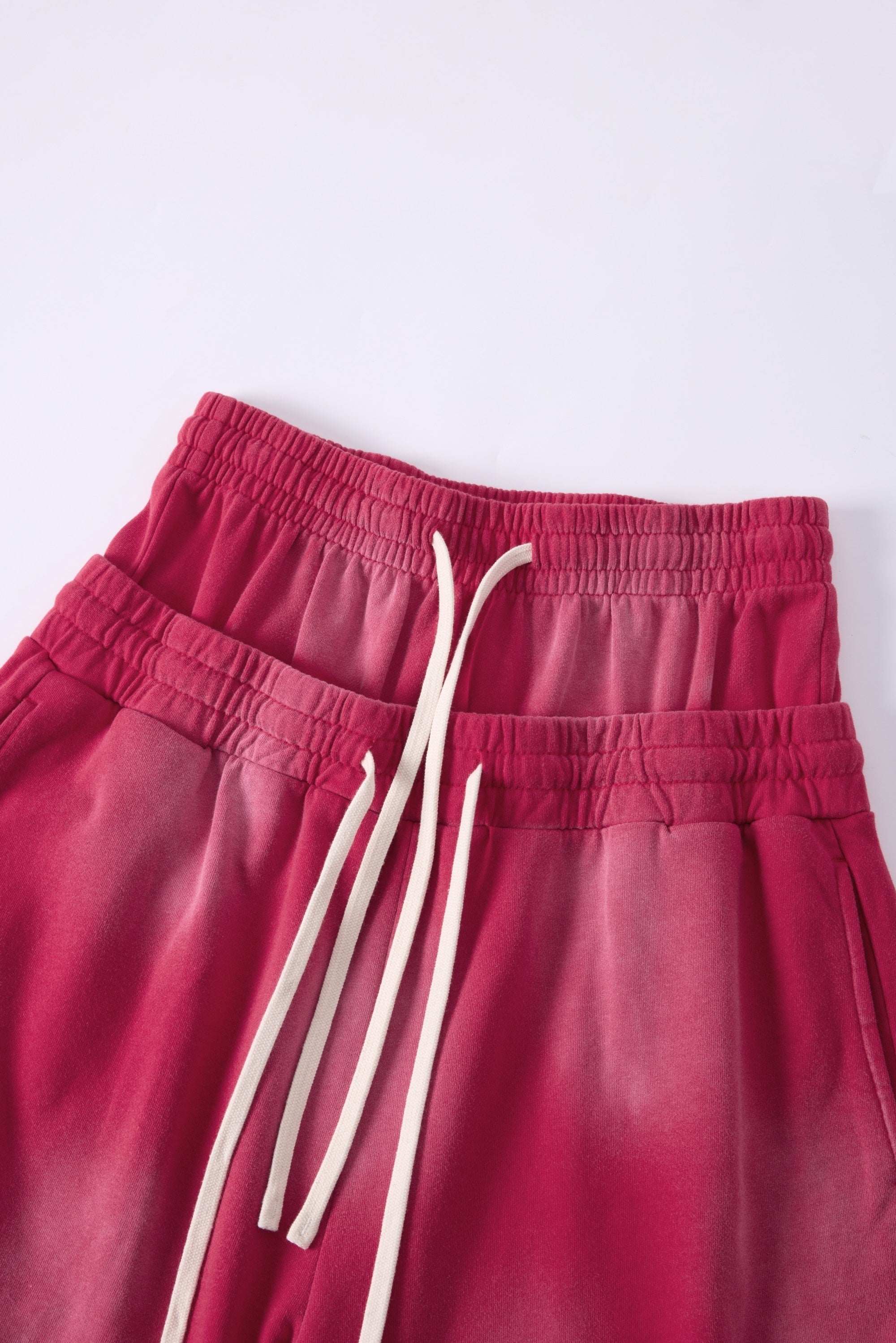 DONOTLOGO Unisex Double Waist Shorts | Snow Washed, Distressed | Drawstring Elastic High-Waist, Loose Fit