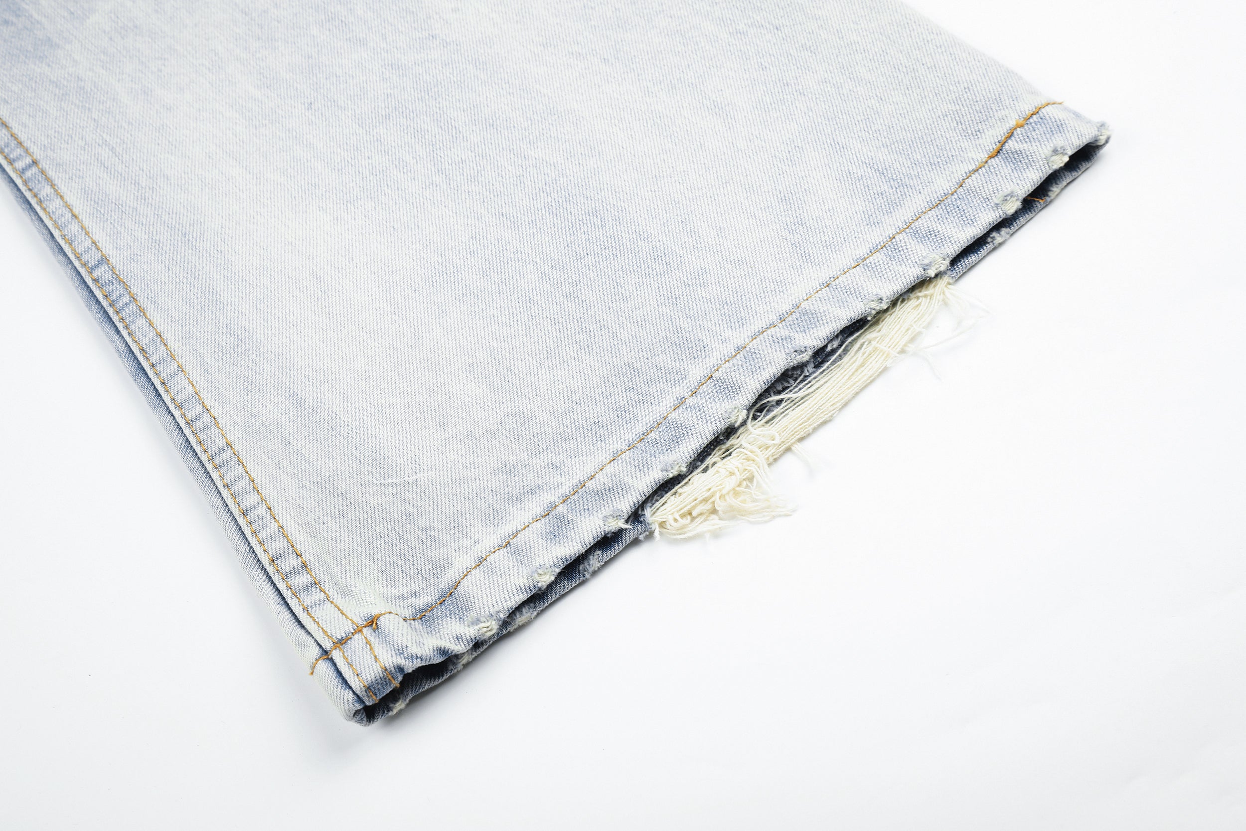 DONOTLOGO Urban Heritage Collection | Unisex Oversized Cat Whisker Denim | Retro Aesthetic High-Rise Wide-Leg Bottoms with Authentic Fade Detail