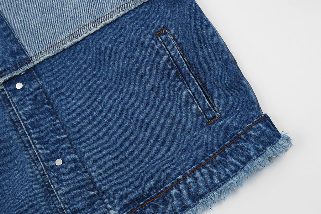 Unisex Color-Block Patchwork Jacket