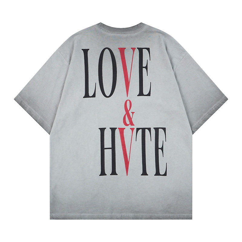 DONOTLOGO "Time Flies" Scenic Art Tee - Distressed Vintage Wash Heavyweight Cotton Oversized T-Shirt