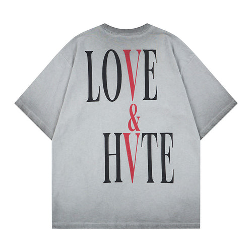 DONOTLOGO "Time Flies" Scenic Art Tee - Distressed Vintage Wash Heavyweight Cotton Oversized T-Shirt