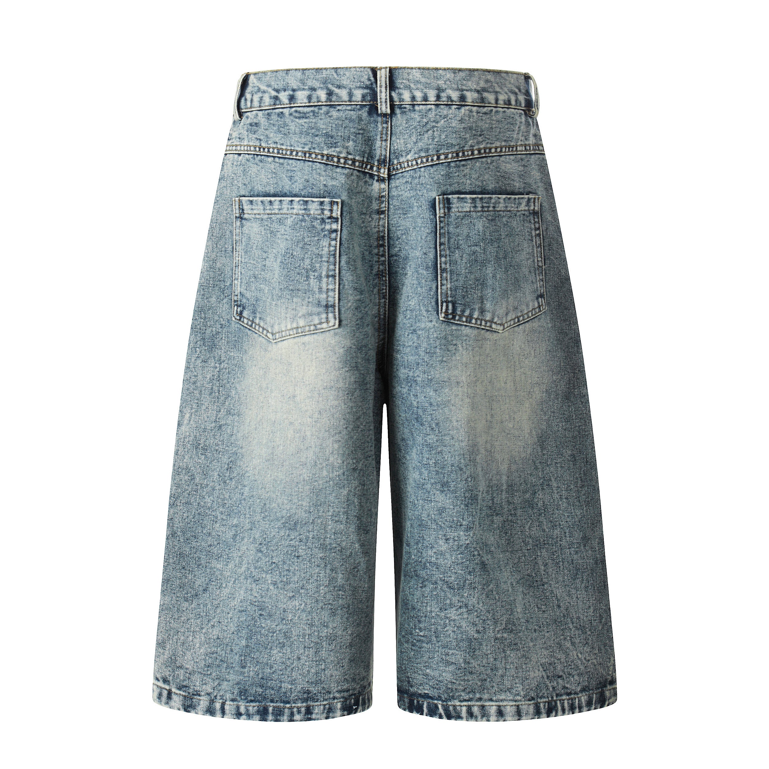 Unisex Cartoon Embroidered Denim