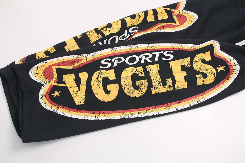 Unisex High-Waist Loose-Fit Fleece Sweatpants