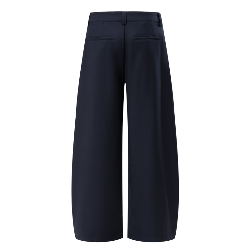 DONOTLOGO Minimalist Black Baggy Suit Pants | Unisex Y2K Wide Leg Trousers | High Street Relaxed Fit Bottoms