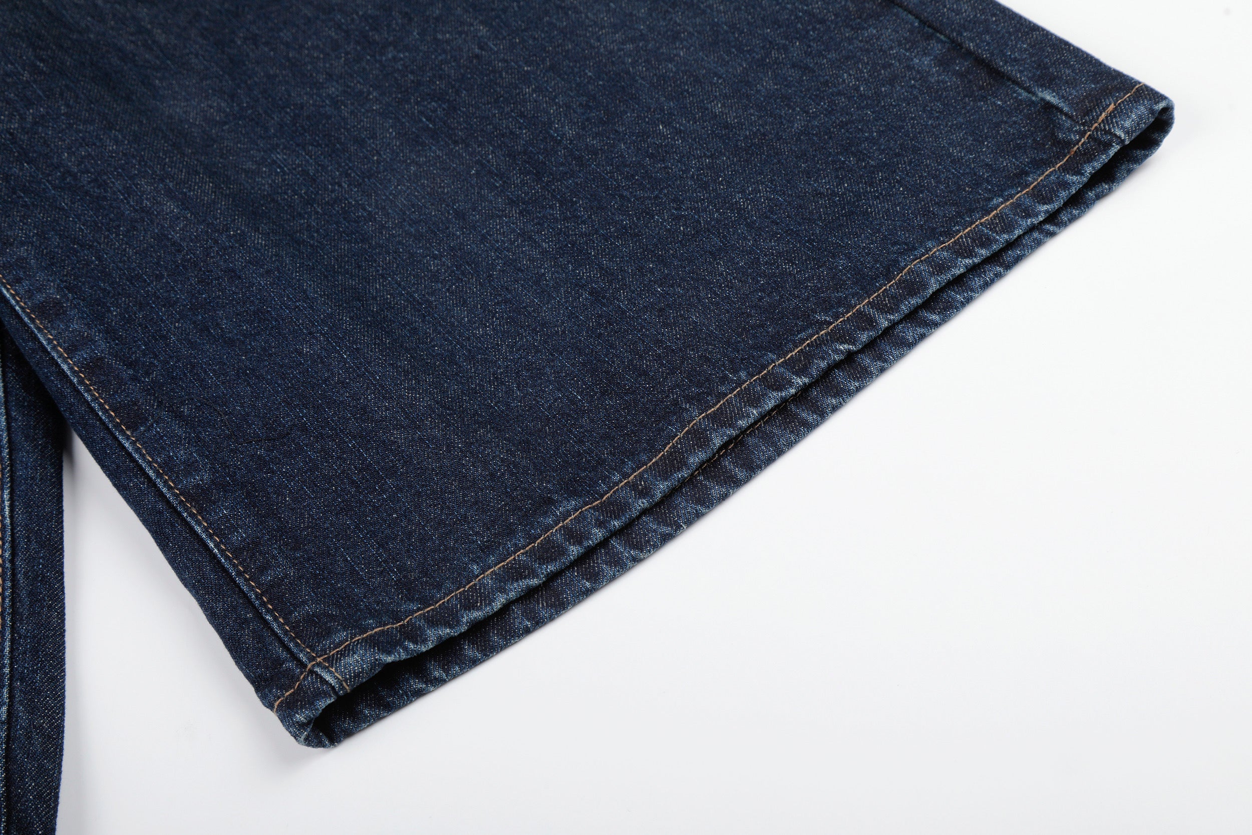 DONOTLOGO Vintage Denim Revival Collection | Unisex Relaxed Fit Patchwork Cropped Pants | Bold Contrast Stitching & Button-Fly Detail with Vintage Wash Finish