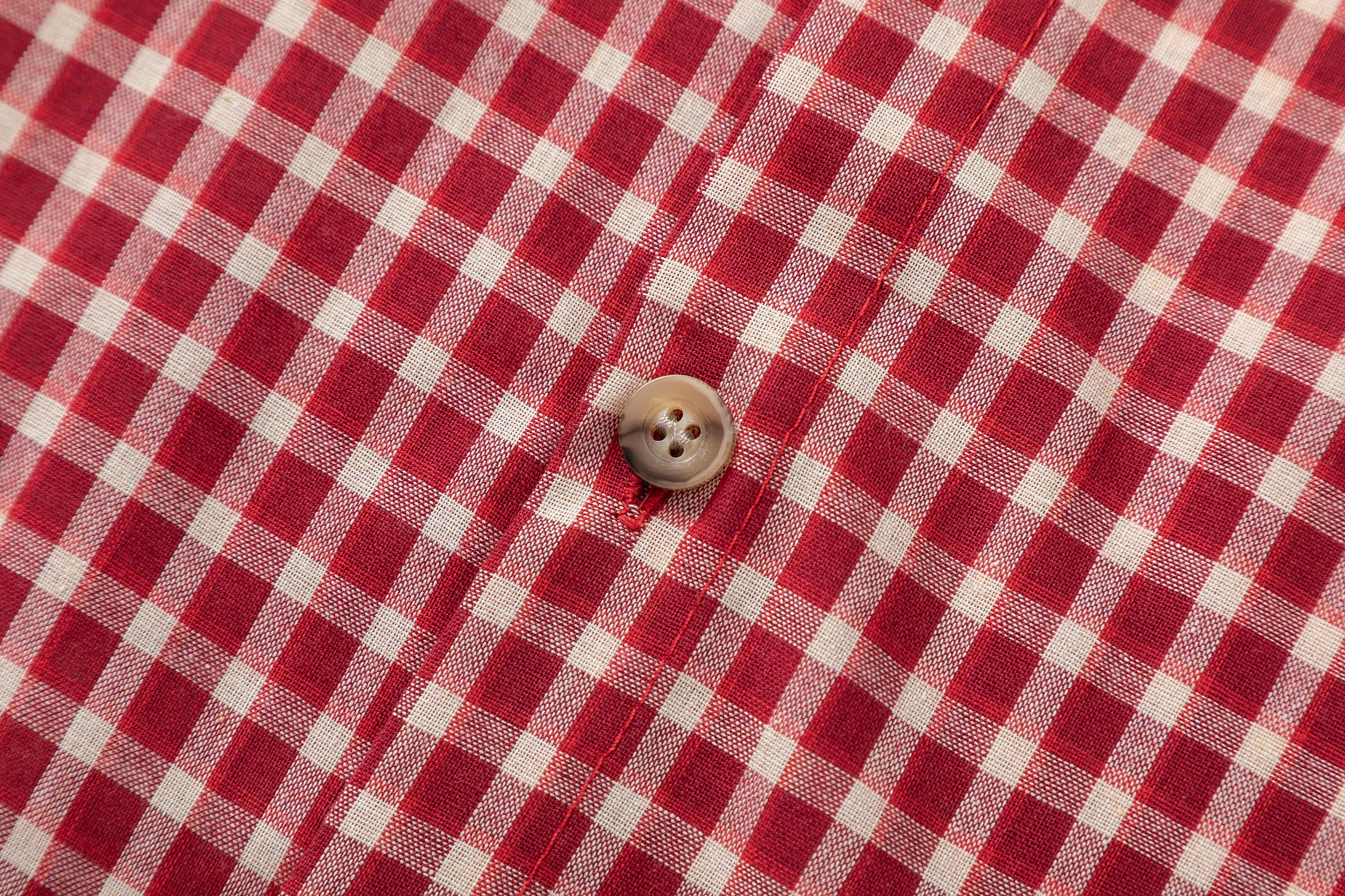 DONOTLOGO “Red Radiance” Plaid Shirt & Tie Set | Red/White Check, Drop Shoulder | Preppy Summer Street Style Must-Have