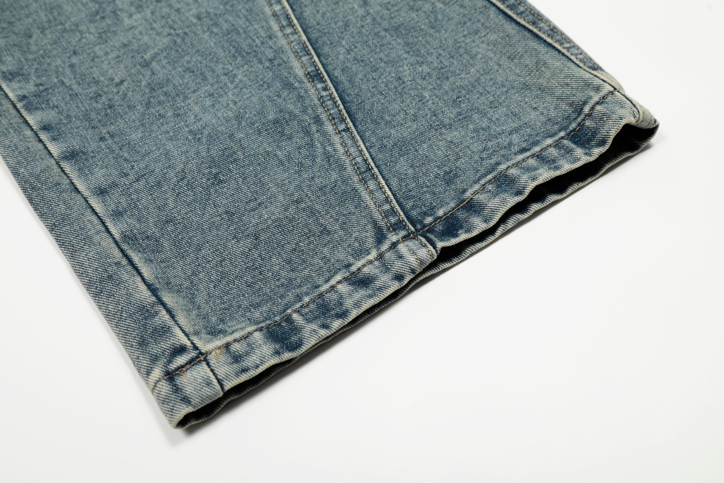 DONOTLOGO Urban Streetwear Collection | Unisex Relaxed Silhouette Cargo Jeans | Bold Plaid Tie & Fruit Motif & Soft Denim Fabric