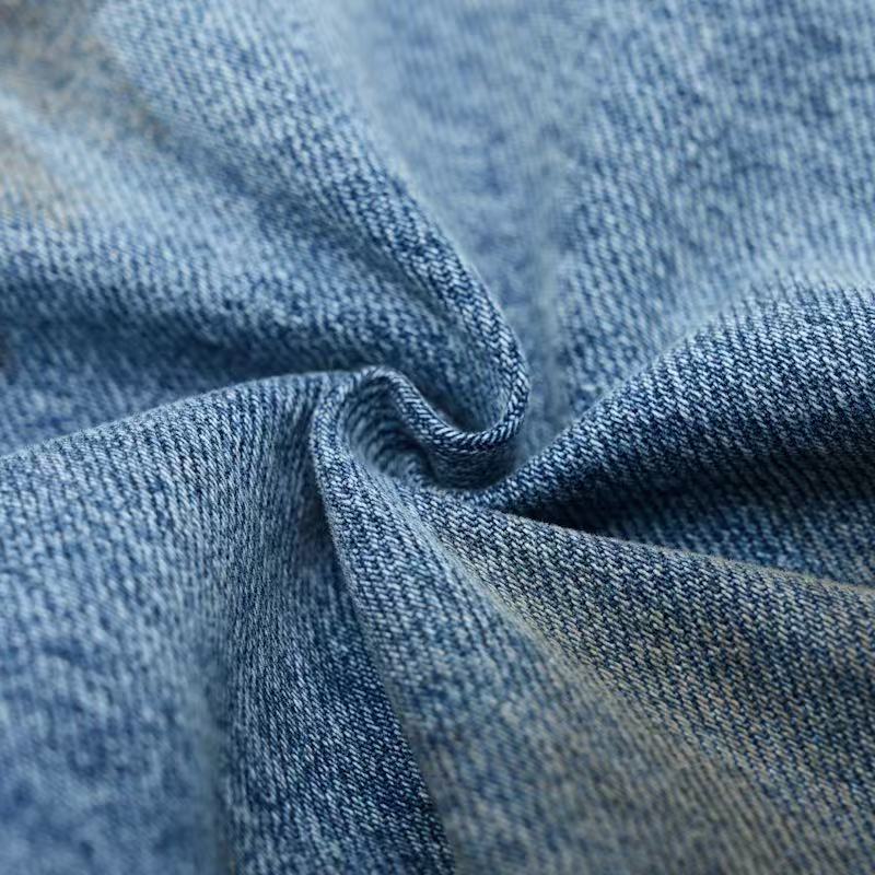 DONOTLOGO "Textured Fade" Baggy Denim - Vintage Washed Wide Leg Jeans with Artisanal Detail - Streetwear Carpenter Trousers