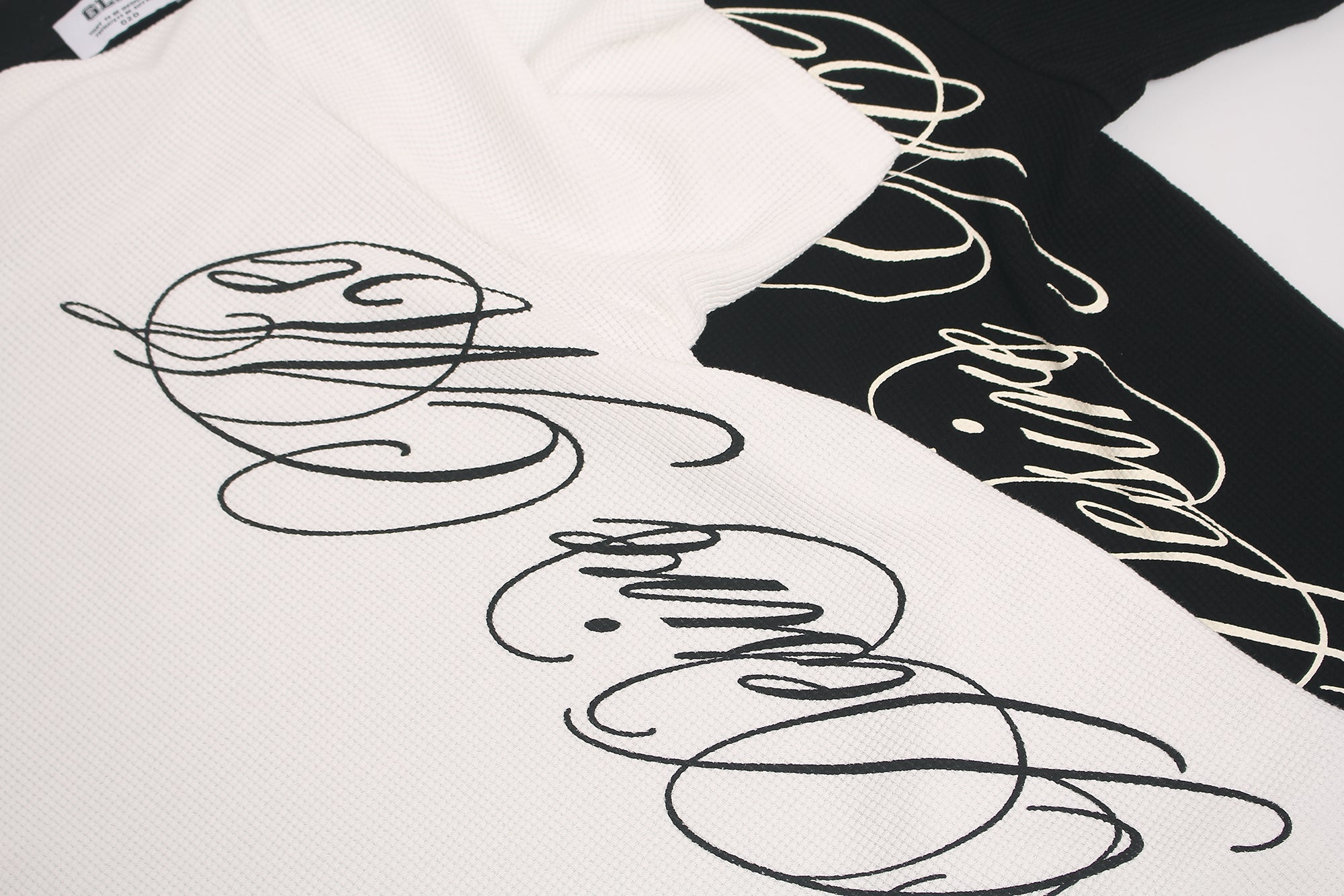 DONOTLOGO Urban Streetwear Collection | Unisex Relaxed Silhouette Tee | Bold Script Motif & Soft Waffle Knit Fabric