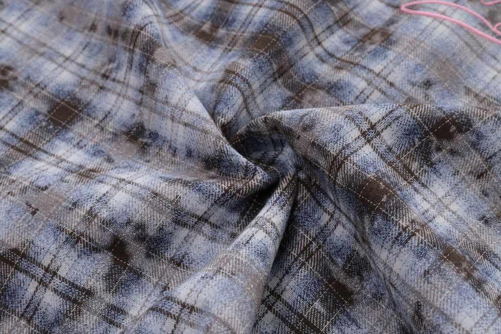 Unisex Color-Contrast Embroidery Tee