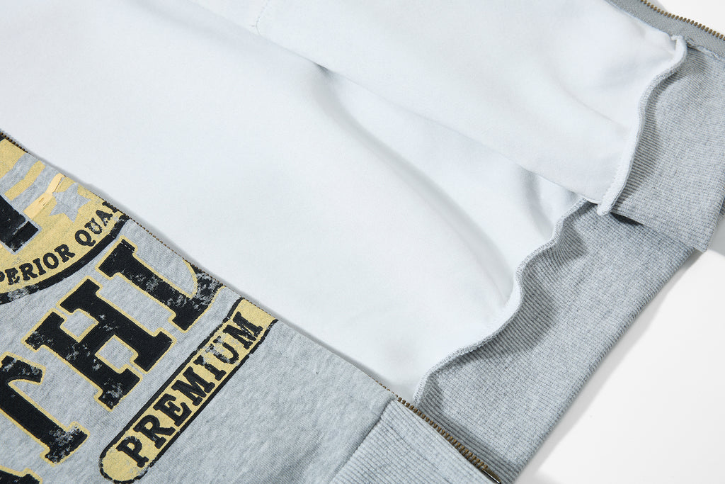 Unisex Vintage Distressed Printed Hoodie