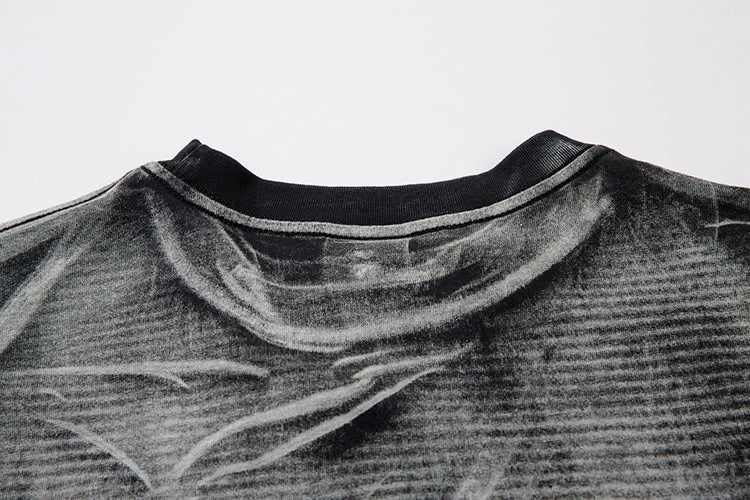 DONOTLOGO Heavy Gradient Washed Sleeveless Tank | Unisex Y2K Oversized Distressed Vest | Vintage High Street Raw Edge Top