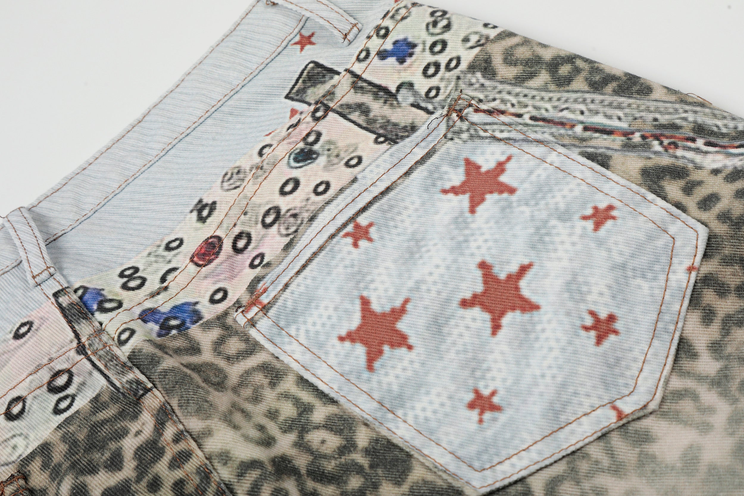 Unisex 3D Printed Straight-Leg Wide-Leg Pants