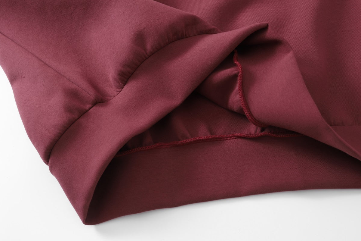 Unisex Streetwear Solid Crewneck Long-Sleeve Sweatshirt