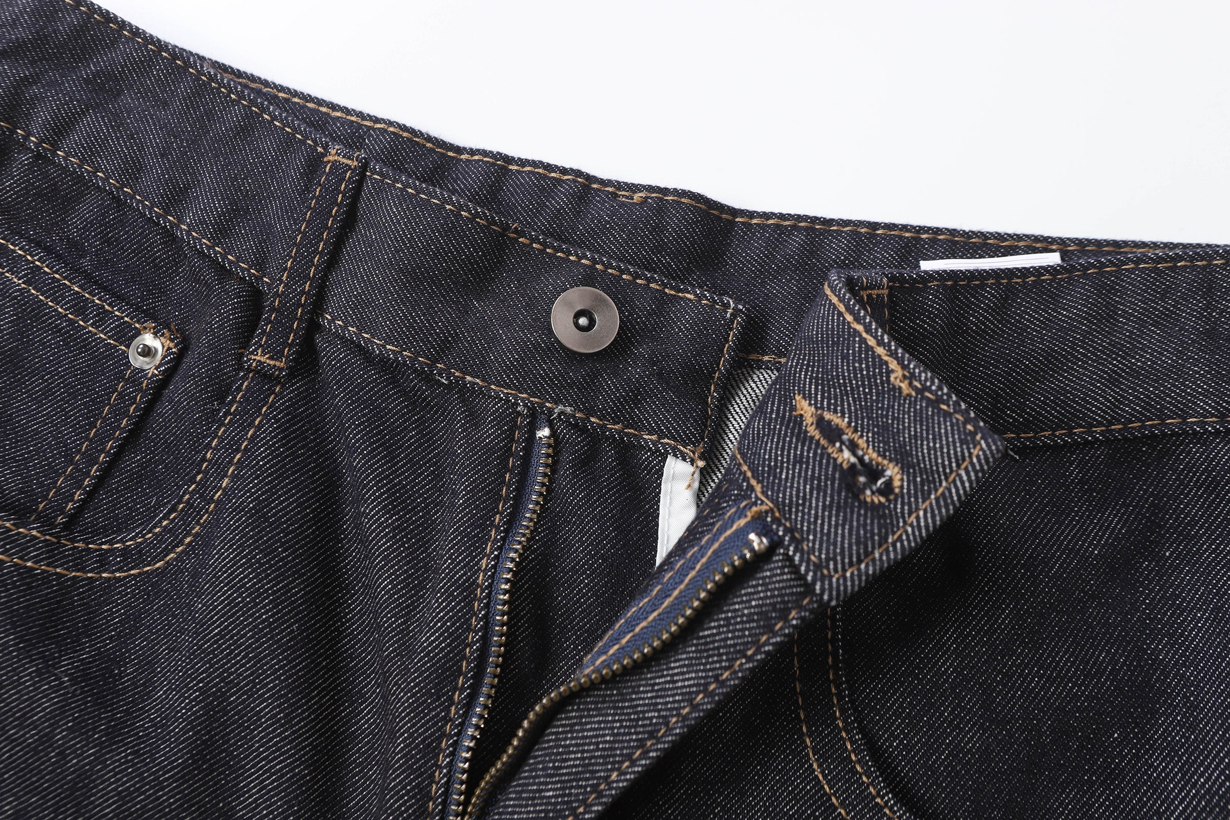 DONOTLOGO Retro Black Raw Denim Shorts | Unisex Y2K Wide Leg Trousers with Minimalist Design | High Street Relaxed Fit Bottoms