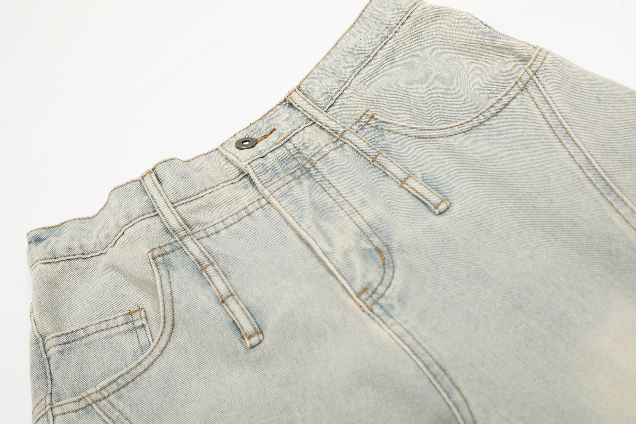 Unisex Distressed Ripped Denim Jeans