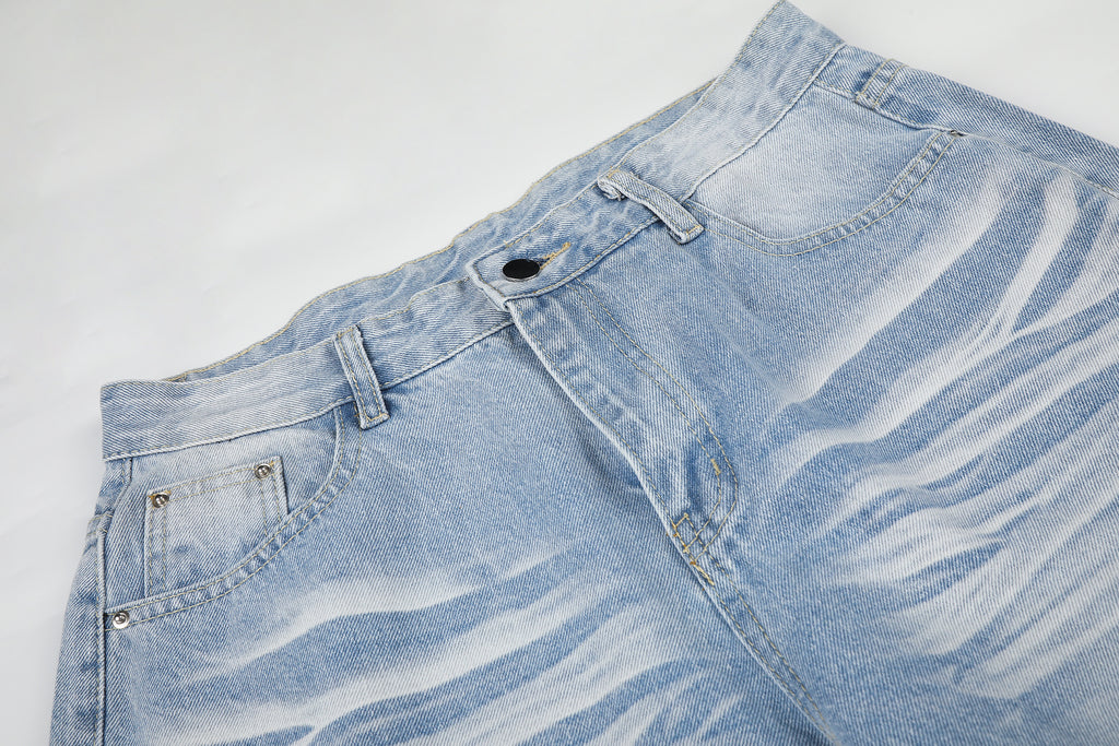 DONOTLOGO Urban Edge Collection | Unisex Relaxed Fit Denim Jeans | Bold Rivet Pocket Detail & Vintage Wash Finish with Classic Cotton Denim Fabric