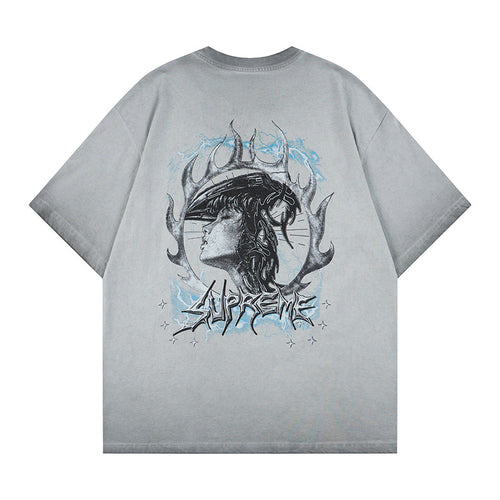 DONOTLOGO "Mechanical Soul" Distressed Graphic Tee - Cyberpunk Metal Typography Print Oversized Streetwear T-Shirt